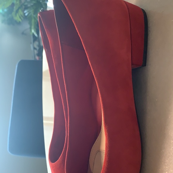 Alex Marie Red Suede Flats - Picture 8 of 8